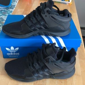 Black Adidas EQT Support Adv